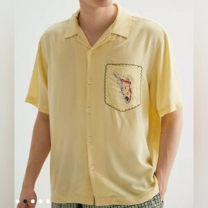 UO Embroidered Florida Cabana Souvenir Shirt Size Large